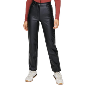 Aritzia Wilfred Free Melina Vegan Leather Straight Leg Pants
